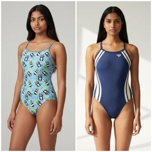 Girls Size 16 Training One Piece Swimsuit Bundle Of 2